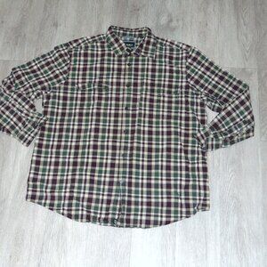 Outdoor life Mens Long Sleeve Shirt size XL Cotton Multicolor Plaid